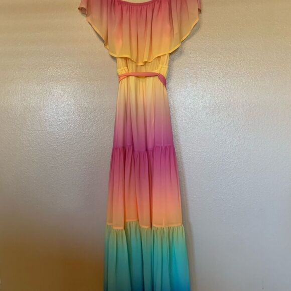 Jealous Tomato off shoulder maxi dress size M - Picture 4 of 7